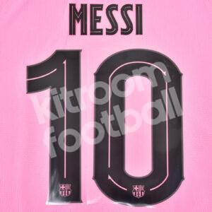 Official Stadium 2020-21 Barcelona Third Name Number Set #10 MESSI Champions League