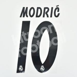 Original Player Issue 2018-19 Real Madrid Home Name Number Set #10 MODRIC Sporting ID - Image 1