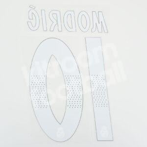 Original Player Issue 2018-19 Real Madrid Home Name Number Set #10 MODRIC Sporting ID - Image 3