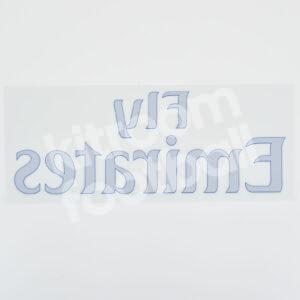 Original Player Issue Real Madrid Fly Emirates Violet Training Sponsor Patch - Image 4