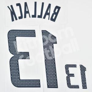 World Cup 2002 Germany Home Name Set Number #13 BALLACK Repro - Image 3