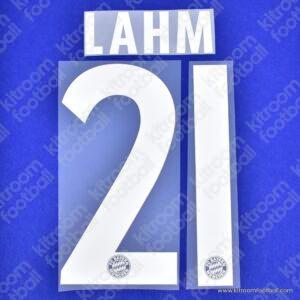 2014-15 Bayern Munich Home Name Number Set #21 LAHM Repro - Image 3