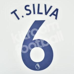2020-23 Chelsea Blue Name Number Set #6 THIAGO SILVA Repro Premier