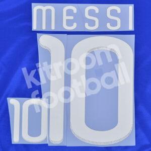 FIFA World Cup 2010 Argentina Away Name Number Set #10 MESSI Repro