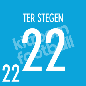 FIFA World Cup Qatar 2022 Germany Name Number Set #22 TER STEGEN White Youth Repro