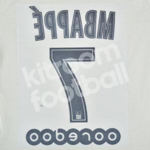 2019-20 Original Player Issue PSG Paris Name Number Set #7 MBAPPE Ligue One - Image 3