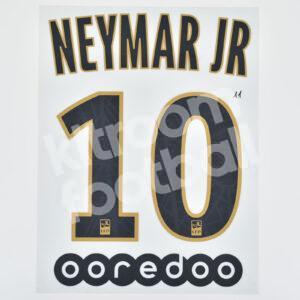 Original Player Issue 2018-19 PSG Paris Away Name Number Set #10 NEYMAR JR Ligue One - Image 1
