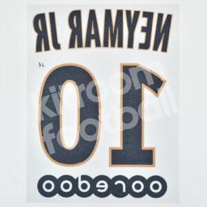 Original Player Issue 2018-19 PSG Paris Away Name Number Set #10 NEYMAR JR Ligue One - Image 3
