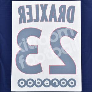 Original Player Issue PSG Paris Home Name Number Set #23 DRAXLER Ligue One - Image 3