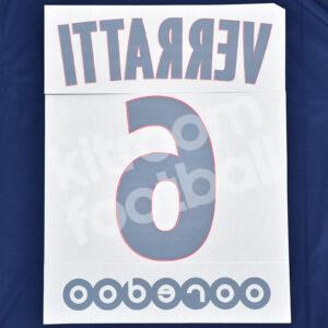 2015-18 Original Player Issue PSG Paris Home Name Number Set #6 VERRATTI Ligue One - Image 3
