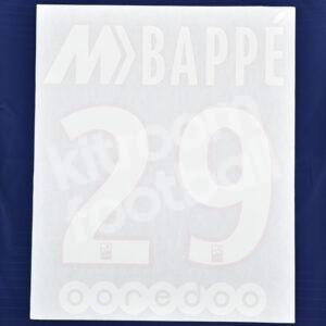 Original Player Issue 2017-18 PSG Paris Name Number Set #29 MBAPPE Ligue One Special