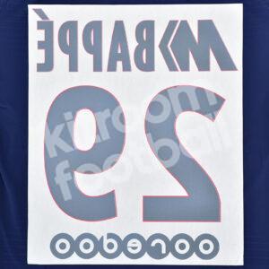 Original Player Issue 2017-18 PSG Paris Name Number Set #29 MBAPPE Ligue One Special - Image 3