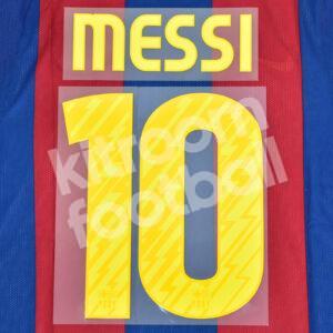 2010-11 Barcelona Home Name Number Set #10 MESSI Repro v3