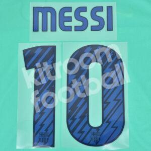 2010-11 Barcelona Away Name Number Set #10 MESSI Repro v2