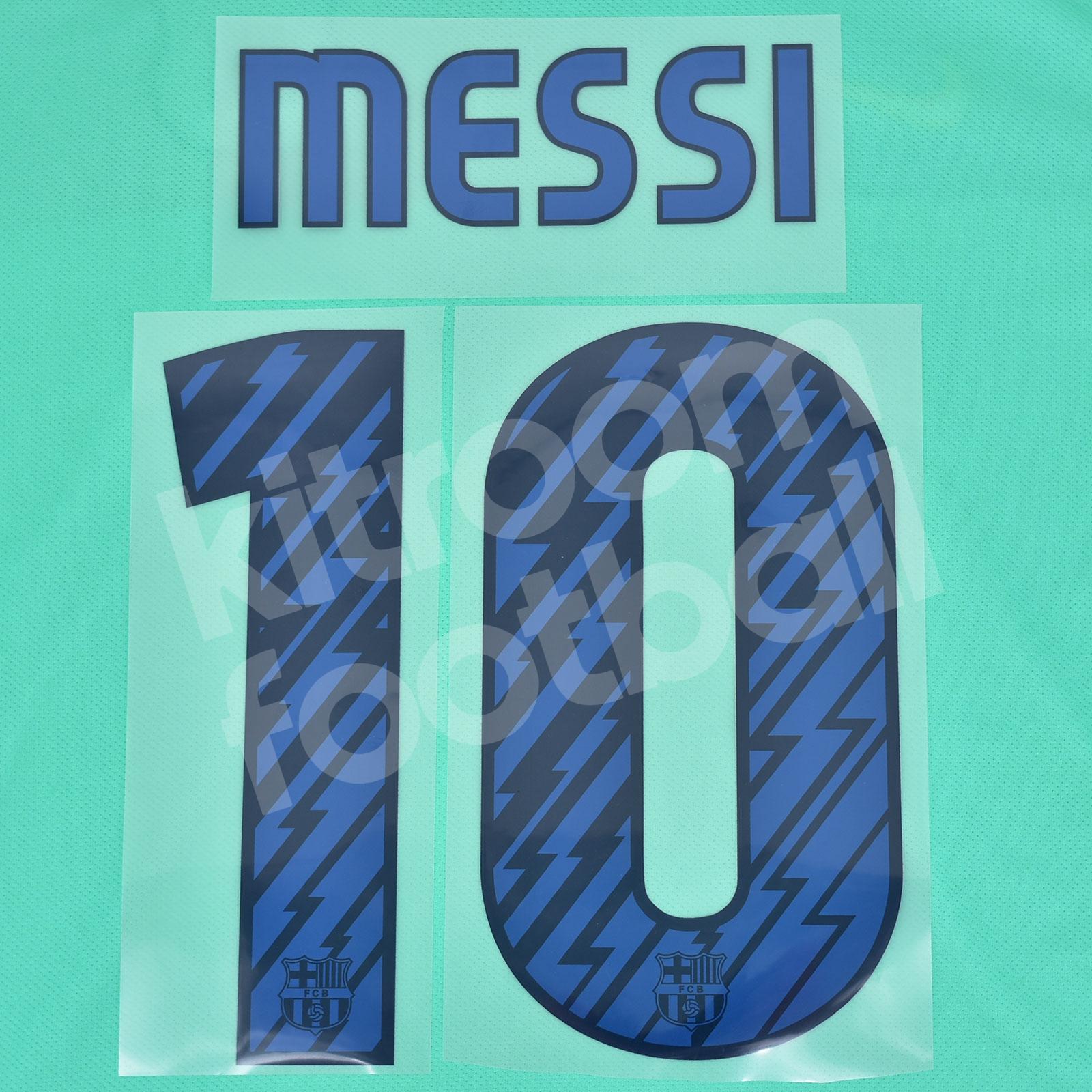 2010-11 Barcelona Away Name Number Set #10 MESSI Repro v2