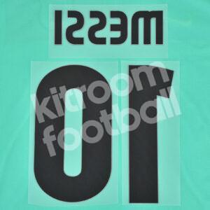 2010-11 Barcelona Away Name Number Set #10 MESSI Repro v2 - Image 3