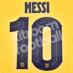 2019-21 Barcelona Away Name Number Set #10 MESSI Cup Repro v2