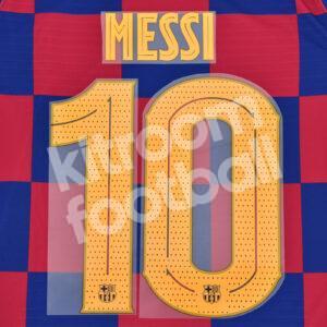 2019-21 Barcelona Home Name Number Set #10 MESSI Repro Champions League v2