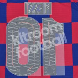 2019-21 Barcelona Home Name Number Set #10 MESSI Repro Champions League v2 - Image 3