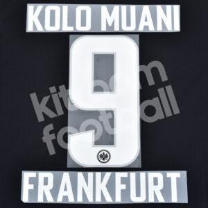 2021-23 Eintracht Frankfurt Away Name Number Set #9 KOLO MUANI Repro White