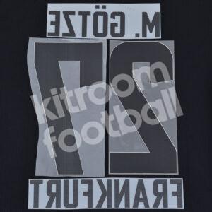 2021-23 Eintracht Frankfurt Away Name Number Set #27 M. GÖTZE Repro White - Image 3