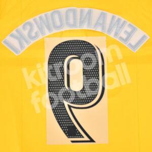 2022-23 Barcelona Fourth Senyera Name Number Set #9 LEWANDOWSKI La Liga Repro - Image 3