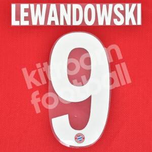 2019-21 Bayern Munich Home Name Number Set #9 LEWANDOWSKI Repro v2