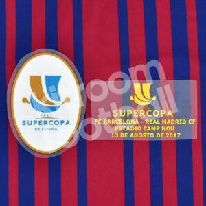 2017-18 Fc Barcelona Supercopa 2017 "Camp Nou" Match Details MDT Patch HomeRepro