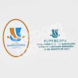 2017-18 Real Madrid Supercopa 2017 "Bernabeu" Match Details MDT Patch Home Repro