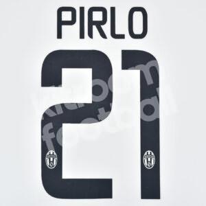2014-15 Juventus Home Name Number Set #21 PIRLO Repro