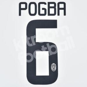 2014-15 Juventus Home Name Number Set #6 POGBA Repro
