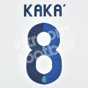 2012-13 Real Madrid Home Name Number Set #8 KAKA Repro