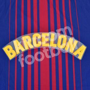 2017-18 Barcelona Home Name Block BARCELONA Repro