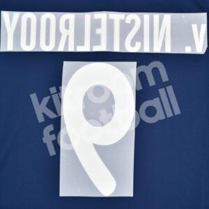 2011-12 Málaga CF Away Name Number Set #9 Van NISTELROOY Repro - Image 2