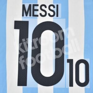 Copa America 2016 Argentina Home Name Number Set #10 MESSI Repro