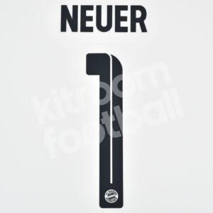 2022-23 Bayern Munich Name Number Set #1 NEUER Black Repro