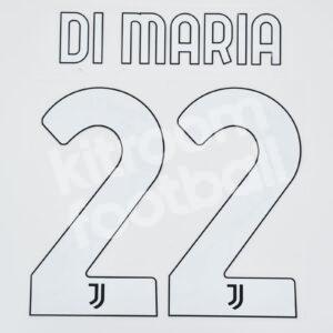 2020-22 Juventus Away Name Number Set #22 DI MARIA Repro
