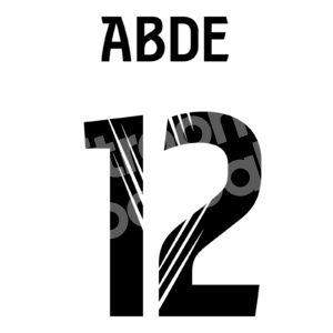 2022-23 Osasuna Copa del Rey Name Number Set #12 ABDE Repro Dorsal