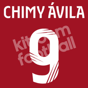 2022-23 Osasuna Copa del Rey Name Number Set #9 CHIMY ÁVILA Repro Dorsal