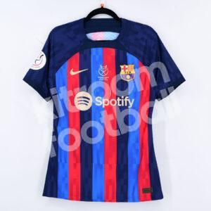 2022-23 Barcelona Home Shirt #8 PEDRI Supercopa Match Un Worn Issue - Image 2