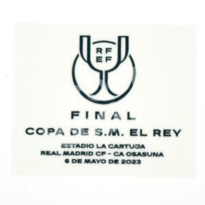 Original Player Issue 2022-23 Real Madrid Final Copa del Rey 2023 MDT Patch Parche
