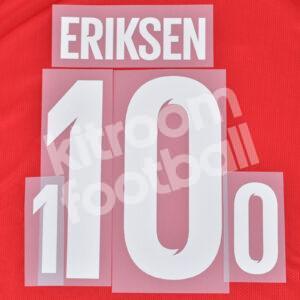Original Player Issue 2018 World Cup Denmark Home Name Number Set #18 ERIKSEN