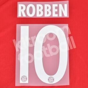 Official 2013-15 Bayern Munich Home Name Number Set #10 ROBBEN