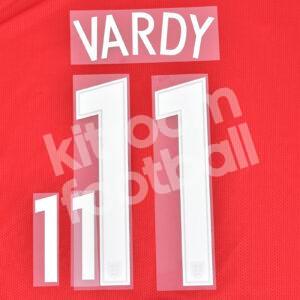 Original Player Issue UEFA Euro 2016 England Away Name Number Set #11 VARDY