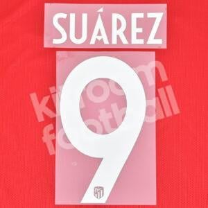 2020-23 Atletico Madrid Home Name Number Set #9 SUAREZ Champions League Repro