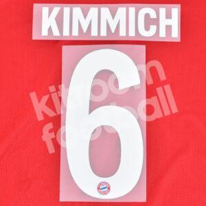 2019-21 Bayern Munich Home Name Number Set #6 KIMMICH Repro