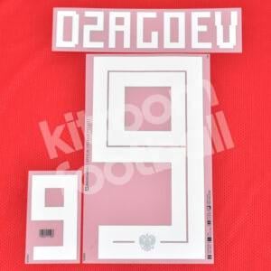 Original Player Issue World Cup 2018 Ruissi Home Name Number Set #0 DZAGOEV