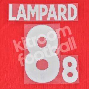 FIFA World Cup 2004 England Away Name Number Set #8 LAMPARD Repro