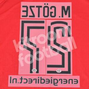 Official 2020-21 PSV Eindhoven Name Number Set #27 M. GOTZE White - Image 2