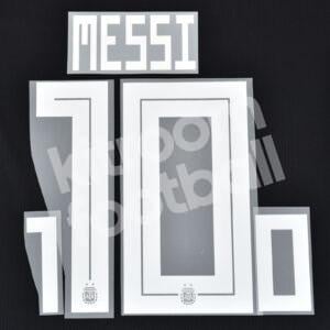 FIFA World Cup 2018 Argentina Name Number Set Away #10 MESSI Repro v1